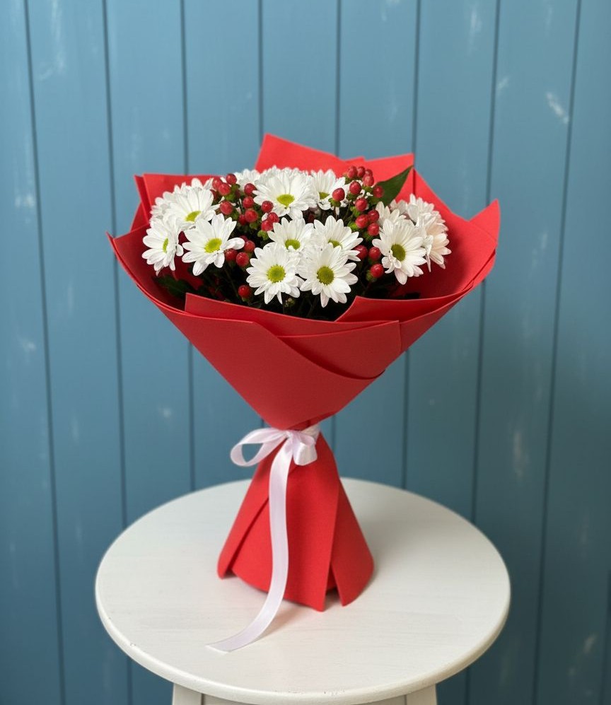 Букет цветов из: Хризантемы в Оби