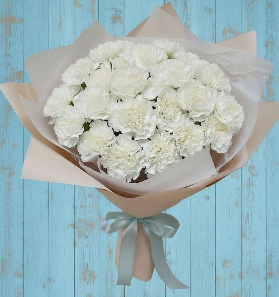 Букет цветов из: Гвоздики в Оби