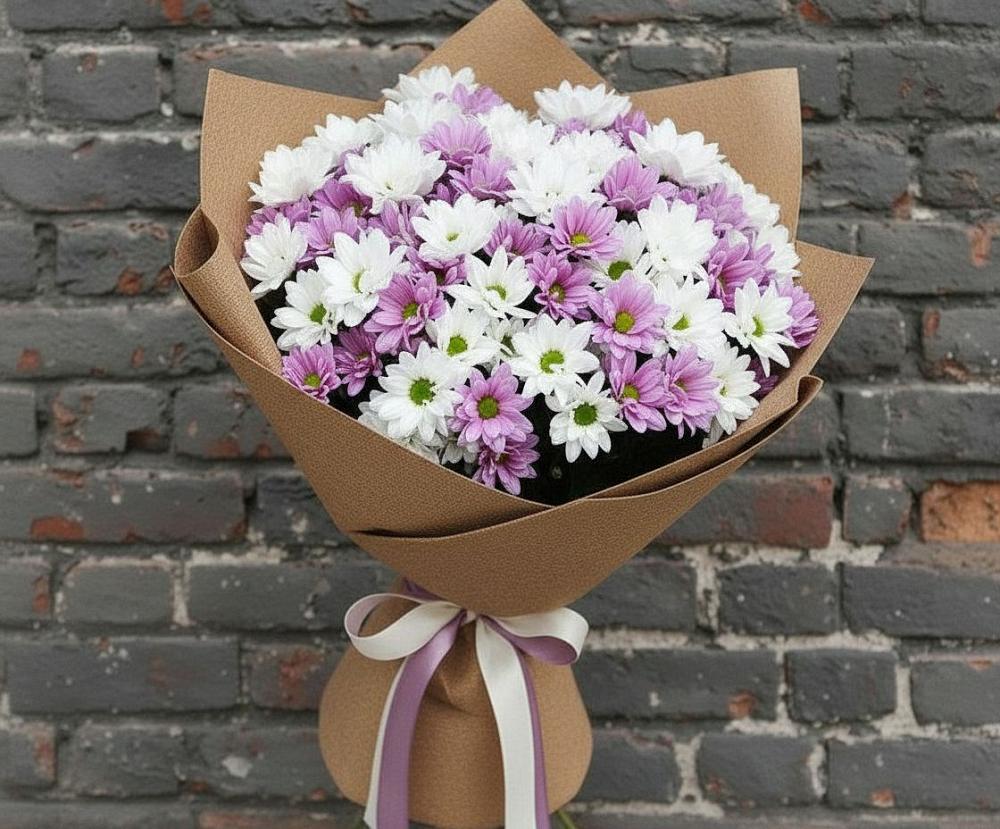 Букет цветов из: Хризантемы в Оби