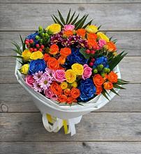 Букет цветов из:  Розы и Хризантемы в Оби