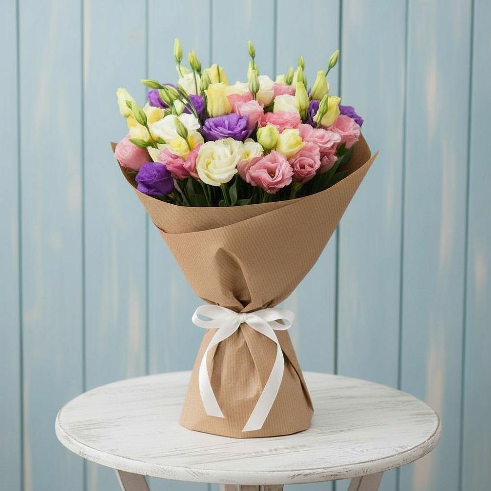 Букет цветов из: Лизиантусы в Оби