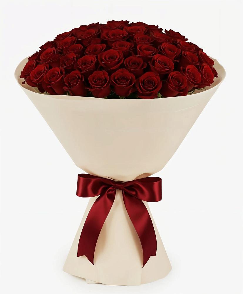 Букет 101 Бордовая роза Блэк Бакарра в Оби