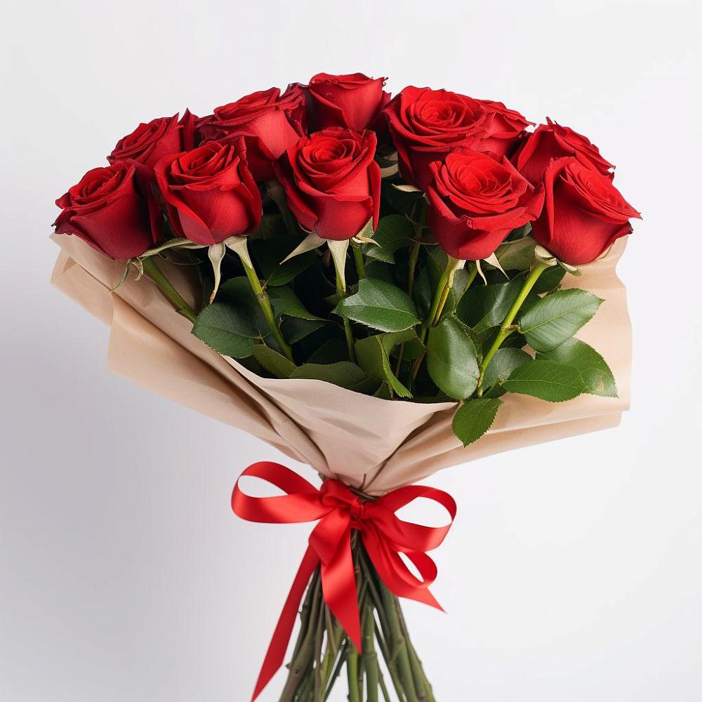 Букет 11 Красных роз Эдлесс Лав в Оби