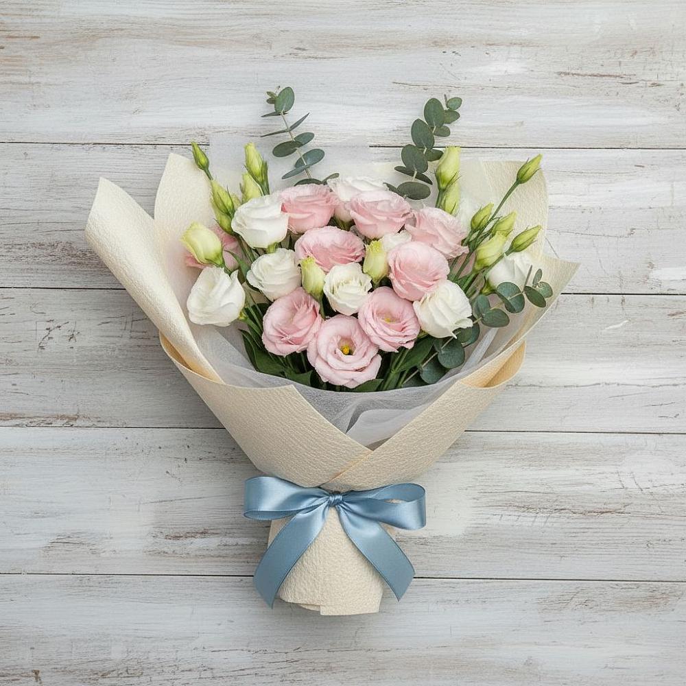 Букет цветов из: Лизиантусы в Оби